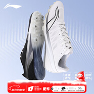 李寧（LI-NING） 釘鞋田徑短跑鞋新款輕量全掌PEBA 體考訓練比賽跑步跳遠釘子鞋 LJJT911黑白配[7釘] 偏小拍大一碼 42