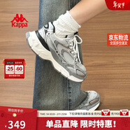 卡帕（Kappa）女鞋增高老爹鞋子女款冬季厚底跑步鞋休閑運動(dòng)慢跑鞋女 奧運灰 37