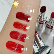 YSL圣羅蘭銀管圓管口紅啞光滋潤持久保濕0304奶茶色圣誕送女友配件 銀管#1 無(wú)色帶閃潤唇膏