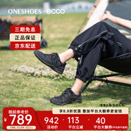 愛(ài)步（ECCO）男鞋情侶款秋季網(wǎng)面舒適透氣戶(hù)外防水休閑鞋運動(dòng)鞋825784海外直郵 男51707 42