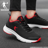 喬丹男鞋運動(dòng)鞋子男款跑步鞋冬季新款透氣輕便減震百搭防滑軟底休閑鞋 246黑色/番茄紅 44.5