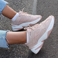 耐克（NIKE）厚底老爹鞋女鞋2025冬季新款運動(dòng)鞋M2K Tekno低幫休閑鞋跑步鞋 AO3108-202粉色 35.5