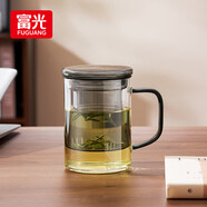 富光泡茶杯茶水分離玻璃杯辦公室喝茶杯子男士個(gè)人高檔花茶杯水杯