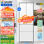 海爾出品統帥冰箱342升Leader雙變頻一級法式風(fēng)冷無(wú)霜黑金凈化多門(mén)大容量超薄嵌入式冰箱四開(kāi)門(mén) 342升雙變頻黑金凈化