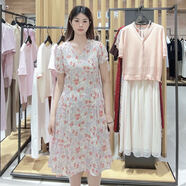 菲姿（FEIZI）女士?jì)?yōu)雅時(shí)尚連衣裙F4B477 多巴胺花海 155/80A