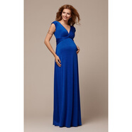 歐美明星同款職場(chǎng)孕婦裝職業(yè)裝潮辣媽性感背心連衣裙上班長(cháng)款時(shí)尚 彩藍色 XXXL