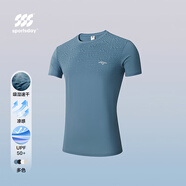 HLA海瀾之家短袖T恤男25新綜訓運動(dòng)孫華東同款短袖男夏HNTBW2J082A 深藍花紋1N M 170/88A 推薦125~136斤