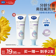 戴·可·思（Dexter）嬰幼兒奧拉氟倍護牙膏（甜瓜）50g 1-3歲寶寶防蛀防齲益生菌牙膏