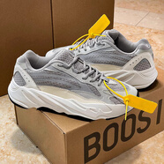 品牌椰子鞋700男鞋2026春秋季厚底增高情侶老爹鞋運動(dòng)休閑百搭鞋 灰白【高品質(zhì)】 40