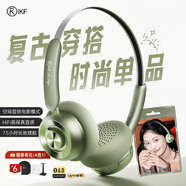 iKF R1 Pop頭戴式藍牙耳機無(wú)線(xiàn)耳麥電競游戲運動(dòng)音樂(lè )空間音效藍牙6.0高顏值男女生適用于手機電腦平板 橄欖綠-潮流穿搭小頭戴 標配 支持APP拓展