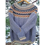 熱賣(mài)歐美新款毛衣女圓領(lǐng)拼色寬松時(shí)尚套頭針織衫 9195#淺紫 S