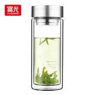 富光雙層玻璃杯 大容量高硼硅玻璃泡茶杯子 帶茶隔商務(wù)辦公水杯男女士