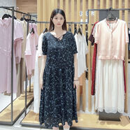 菲姿（FEIZI）女士?jì)?yōu)雅時(shí)尚連衣裙F4B492 藍色金魚(yú)夢(mèng)想 160/84A