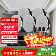 雅馬哈（YAMAHA）【萬(wàn)單0差評】吸頂音響套裝背景音樂(lè )嵌入式喇叭家庭影院音箱觸摸屏主機定阻客廳臥室ktv智能5.1 5.1影K家庭影院【贈天龍功放+M500話(huà)筒】