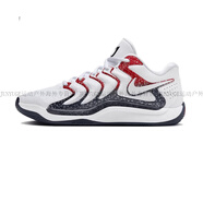 耐克（NIKE）KD17 EP 杜蘭特十七代 黑白橙氣墊實(shí)戰籃球鞋FJ9488-700正品 FJ9488-101 _ 40.5