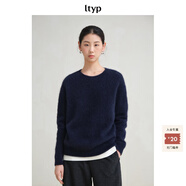 旅途原品ltyp 羊毛兔毛毛衣/針織開(kāi)衫/馬甲/圍脖極簡(jiǎn)毛織上衣女春 毛織套頭-伯爵藍 L