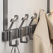 八海鳥(niǎo)門(mén)后掛鉤衣服掛架臥室掛衣架壁掛墻上免打孔浴室置物收納