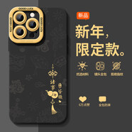 決色（DEFENSE）適用iPhone16ProMax手機殼新款蘋(píng)果15Pro紅色14Plus保護套13mini硅膠12防摔11支架X掛繩8吊墜葫蘆1 【吊墜葫蘆黑-黑色】天使眼護鏡硅膠軟殼鏡頭全包 iPhone_13_mini