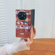 DUTRIEUX適用華為matex6手機殼折疊屏新款vivoxfold5棕底毛衣KT中軸全包保 [中軸磁吸]棕底毛衣KT高清膜前框 殼膜一體 三星Galaxy Z Fold5