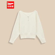 IEF/愛(ài)依服2025冬季新款韓版成熟優(yōu)雅氣質(zhì)寬松百搭通勤毛織蝙蝠衫