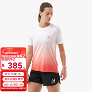 COMPRESSPORT跑步 Performance 短袖 III 女 SS Tshirt 熒紅/白 M