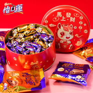 怡口蓮（Cadbury）太妃糖美味榛仁巧克力味夾心太妃糖婚慶喜糖罐裝怡口蓮巧克力糖果 榛仁巧克力170g