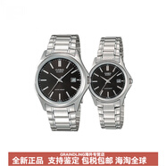 卡西歐（CASIO）對表系列-LTP情侶簡(jiǎn)約休閑時(shí)尚石英機芯不銹鋼表帶日韓表男女同款 黑色表盤(pán)+黑色表盤(pán)(對表) 常規表盒