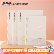 國譽(yù)(KOKUYO)Campus 學(xué)生軟線(xiàn)圈筆記本子記事本記錄本子 A5/50頁(yè)/方格 1本 WCN-CSR3517