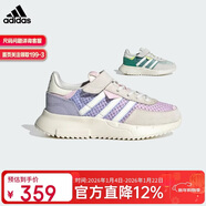 阿迪達斯RETROPY F2 SHOES 魔術(shù)貼運動(dòng)鞋 JR7999粉/白/紫 