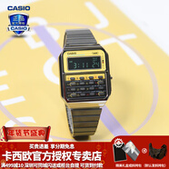 卡西歐（CASIO） 男表女表卡西歐手表男女情侶表學(xué)生時(shí)尚運動(dòng)表太陽(yáng)能雙顯電子表 CA-500WEGG-9BDF潮流黑 可計算器