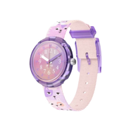 斯沃琪（Swatch）Flik Flak（飛菲）瑞士?jì)和直韺W(xué)生男女運動(dòng)石英腕表圣誕節禮物 可愛(ài)貓咪ZFPNP162