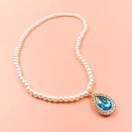 戎夏兒童項鏈手鏈可愛(ài)超萌首飾配飾韓國時(shí)尚公主女童毛衣鏈寶寶禮物玩 藍色