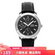 卡西歐（CASIO）男表 三眼多功能石英表 防水鋼帶皮帶商務(wù)休閑手表 穩重黑色 MTP-1192E-1A