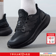 阿迪達斯（adidas）男鞋 2026春季新款運動(dòng)休閑鞋緩震耐磨跑鞋輕便透氣低幫跑步鞋男 Boost緩震/一號黑/曬圖返【10】 40 (內長(cháng)245mm)