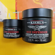 科顏氏（Kiehl's）男士緊膚精華提升緊致面霜75ml修護眼霜14ml保濕新年禮物元旦禮物 男士緊膚精華75ml-圖左