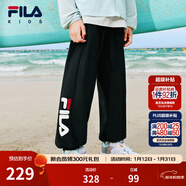 FILA【旋冰科技】斐樂(lè )童裝兒童防蚊褲年夏季新款男女童運動(dòng)褲 傳奇藍-NV 105