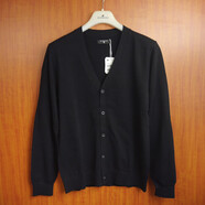 佐丹奴（Giordano）新款休閑高級針織衫男士秋季棉V領(lǐng)單排扣百搭開(kāi)衫針織毛線(xiàn)外套男 黑色 黑色 L