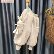 寶寶棉褲加厚外穿北方嬰兒加絨褲子女小童哈倫褲大pp男童褲秋冬季 杏色（加絨加厚） 100