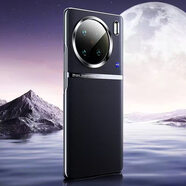 vivo適配原裝x90限定素皮x90pro簡(jiǎn)約時(shí)尚手機殼x90pro+高端電鍍素皮防指紋防滑防摔手機硬殼 炫酷黑 vivo X90 Pro