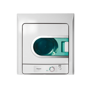 松下（Panasonic）迷你烘干機小型家用迷你全自動(dòng)滾筒式寵物衣物干衣機NH45-19T 淺灰色 4.5L