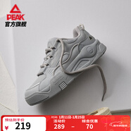 匹克態(tài)極漫游板鞋男冬季鞋新款休閑鞋情侶百搭厚底增高運動(dòng)鞋子男 【女款】白灰-革面款 36