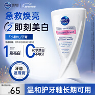 倍潔麗牙膏珍珠迅白煥亮去黃去牙漬防漬【粉V80G】英國原裝進(jìn)口