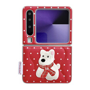 卓際適用于華為purax手機殼pura x保護殼折疊帶掛繩全包保護套立體手提典藏版外殼新款高檔闊折疊高級 紅色波點(diǎn)單殼 華為Pura X