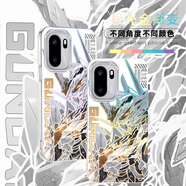 悅立盛 炫彩二次元動(dòng)漫漸變適用一加ACE6T新款初音OnePlus高級感1+ACE手機殼防摔極光變色龍保護套 【IMD炫彩漸變】銀白高達A 一加ACE6T