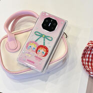 鎏金櫻桃哭娃熱點(diǎn)折疊屏中軸款雙面imd殼系列適用于X3X5X6 鎏金櫻桃哭娃單殼 iPhone 13