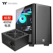 Thermaltake（Tt）啟航者F4 機箱電源套裝臺式機電腦主機（含400W電源/支持MATX主板/鋼化玻璃側(cè)透/背線）