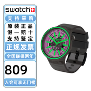斯沃琪（Swatch）瑞士手表男女大表盤(pán)鏤空ins風(fēng)個(gè)性情侶對表 SO27B113