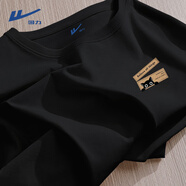 回力（Warrior）重磅純棉透氣短袖t恤男夏季青少年休閑潮流運動(dòng)體恤上衣情侶裝