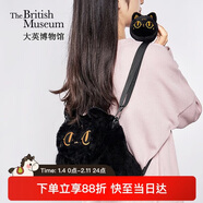 大英博物館埃及安德森貓包包毛絨貓頭雙肩背包書(shū)包送女生生日禮物新年禮物