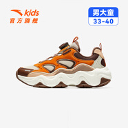 安踏童鞋兒童運動(dòng)鞋男2025年秋冬季新款大童男墩墩鞋跑步鞋 【男童密網(wǎng)】素霧灰//棗褐棕-2 35 碼